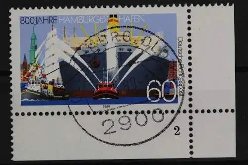 Deutschland (BRD), MiNr. 1419, Ecke re. u., FN 2, zentrischer Stempel - 632223