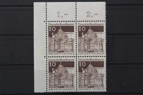 Deutschland (BRD), MiNr. 490 Viererblock Ecke links oben, postfrisch - 210197