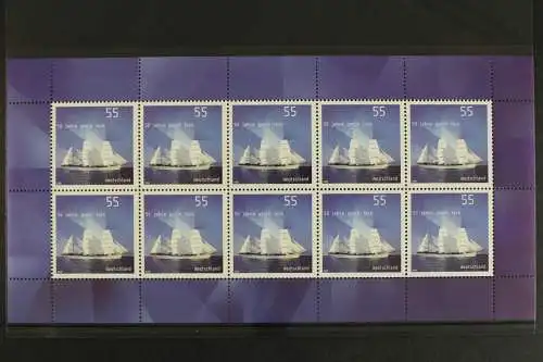 Deutschland, MiNr. 2686, Kleinbogen, Gorch Fock, postfrisch - 630925