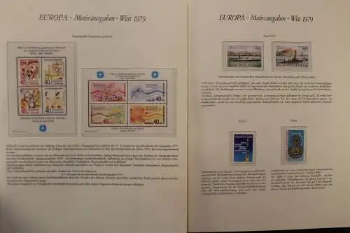 Europa-Briefmarken 1979 + 1980 CEPT, Naturschutzjahr, Mitläufer etc. - 707735