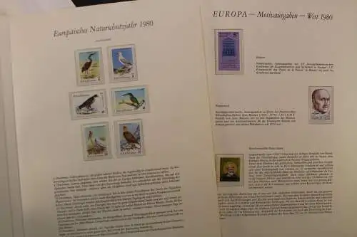 Europa-Briefmarken 1979 + 1980 CEPT, Naturschutzjahr, Mitläufer etc. - 707735