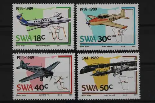 Namibia - Südwestafrika, MiNr. 637-640, Flugzeuge, postfrisch - 634736