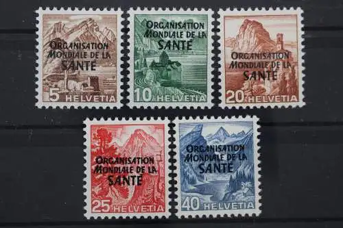 Schweiz OMS/WHO, MiNr. 1-5, postfrisch - 211220