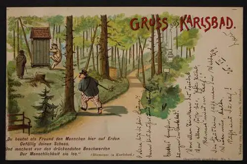 Karlsbad, humoristisches Motiv - 423582