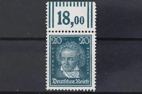 Deutsches Reich, MiNr. 392 X Oberrand Walze 2/9/2, ungebraucht - 633244