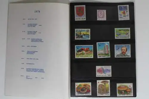 Finnland, MiNr. 822-833, Jahresmappe 1978, postfrisch - 633880