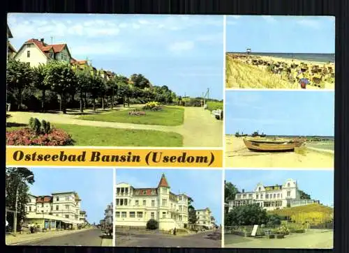 Seebad Bansin, Usedom, Erholungsheim J. Marchlewski u. Orlopp, Strand - 418464