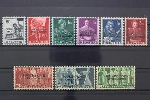 Schweiz ONU/UNO, MiNr. 12-20, postfrisch - 211217