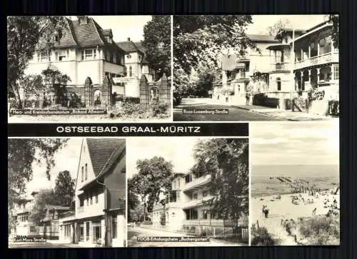 Ostseebad Graal-Müritz, Sanatorium "Richard Aßmann", Strand, FDGB-Heim - 418493