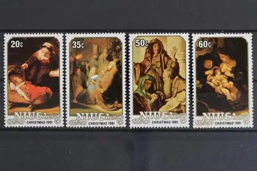 Niue, MiNr. 448-451, Weihnachten, Rembrandt, postfrisch - 633052