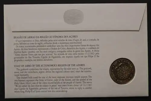 Azoren, Numisbrief, 10 Jahre autonome Region, 1986 - 662639