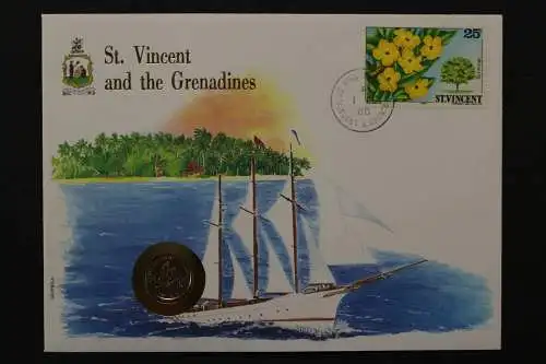 St. Vincent u. d. Grenadinen, Numisbrief vom 1.2.1988 - 662711