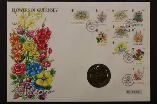 Guerney, Flowers, 22.5.1992, Numisbrief - 662775M