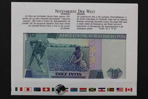 Peru, Banknote 10 Intis im Brief - 662549