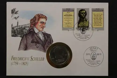 DDR, Numisbrief, Friedrich v. Schiller, 26.05.1989 - 662732