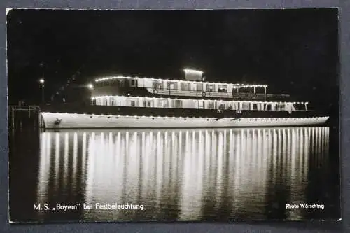 M.S. "Bayern" bei Festbeleuchtung - 424170