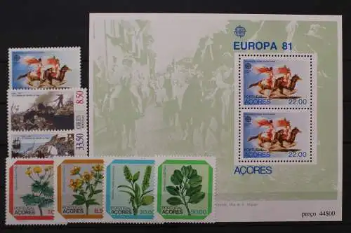 Azoren, MiNr. 342-348, Jahrgang 1981, postfrisch - 212289