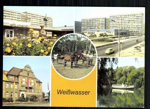 Weißwasser/Oberlausitz, Kaufhaus Magnet, Tierpark, Rathaus - 418563