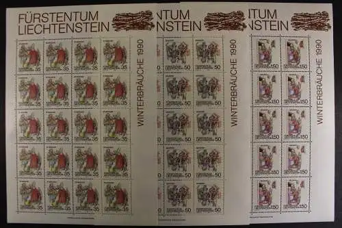 Liechtenstein, MiNr. 1008-1010, Kleinbögen, postfrisch - 636534