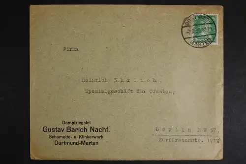 Dortmund-Marten, Danpfziegelei Barich, dekoratives Angebot, 1929 - 511428