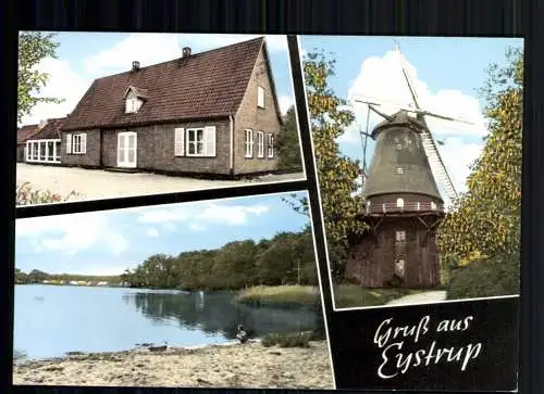 Eytrup, LK Nienburg, 3 Bilder Karte, Windmühle - 418260