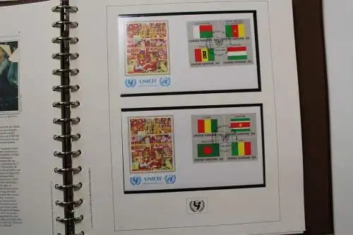 UNICEF 1980-1989, meist Flaggenserie, Slg. in 5 Alben - 707780