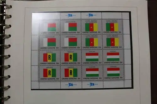 UNICEF 1980-1989, meist Flaggenserie, Slg. in 5 Alben - 707780