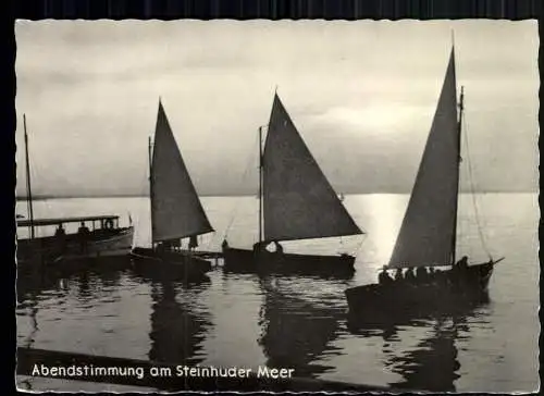 Steinhuder Meer, Abendstimmung, Segelboote - 419059