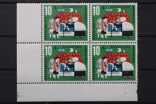 Deutschland (BRD), MiNr. 370 Viererblock Ecke links unten, postfrisch - 212464