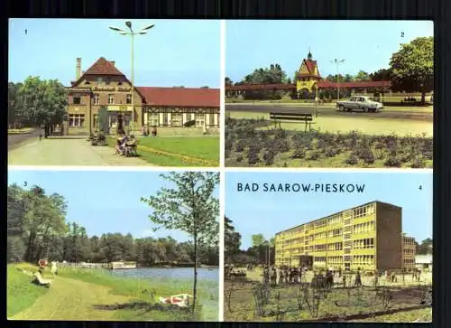 Bad Saarow-Pieskow, Bahnhofs-Hotel, J. R. Becher-Platz, Schule - 418424