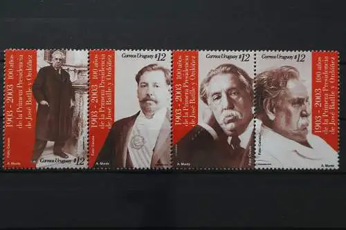 Uruguay, MiNr. 2724-2727 Viererstreifen, postfrisch - 655674