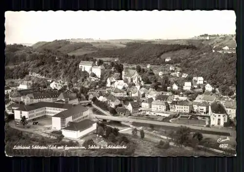 Schleiden/Eifel, Teilansicht-Gymnasium, Schloss, Schlosskirche - 418778