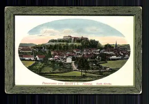 Bitsch/Lothringen, Blick zum Ort, Festung, Kath. Kirche - 418846