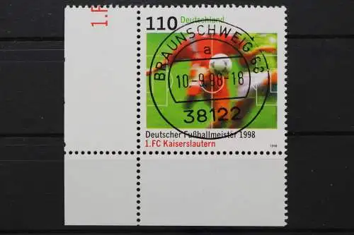 Deutschland (BRD), MiNr. 2010, Ecke li. unten, zentrischer Stempel, EST - 636845