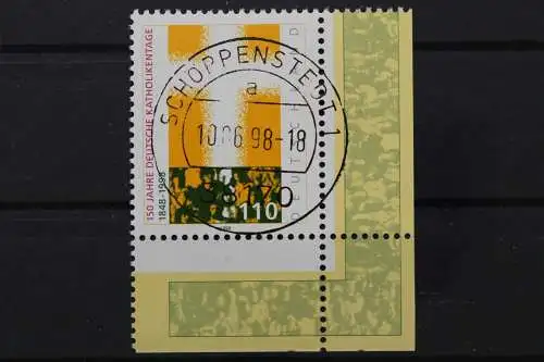 Deutschland (BRD), MiNr. 1995, Ecke re. unten, zentrischer Stempel, EST - 636853