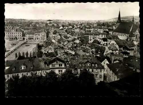 Weimar, Blick auf den Marktplatz, Nationaltheater u. Herderkirche - 419969