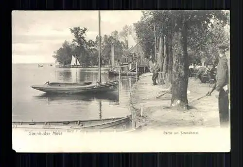 Steinhude am Meer, Partie am Strandhotel, Segelboote - 419158