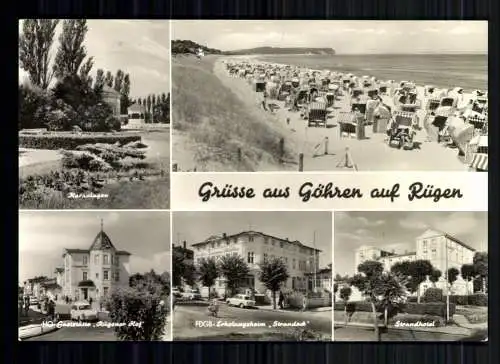 Göhren, Rügen, Strand, Gaststätte Rügener Hof, Erholungsheim Strandeck - 419074