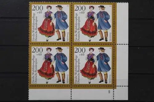 Deutschland, MiNr. 1700, 4er Block, Ecke re. u. FN 2, postfrisch - 656199