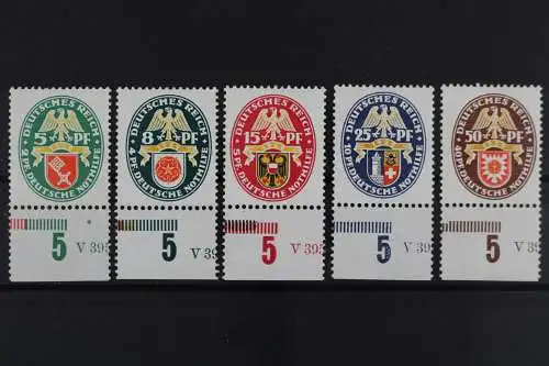 Deutsches Reich, MiNr. 430-434, U-Rand m. Teil d. HAN, postfrisch - 635881