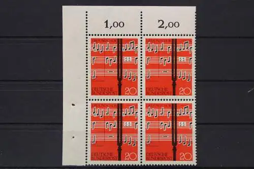 Deutschland, MiNr. 380, Viererblock, Ecke links oben, postfrisch - 656275