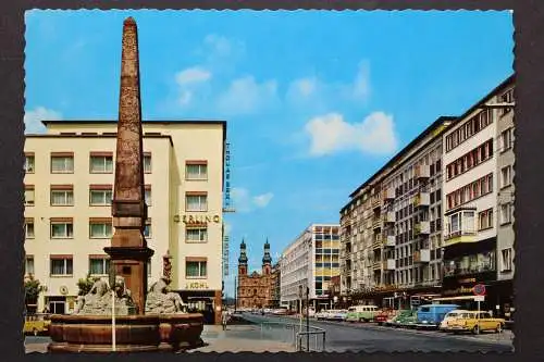 Mainz, Große Bleiche mit Neubrunnen und Peterskirche - 421662