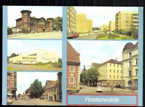 Finsterwalde, Bahnhof, Sporthalle, HOG "Sängerstadt", Straßenansichten - 419529