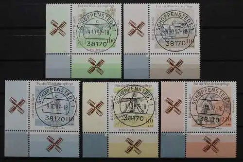 Deutschland, MiNr. 1948-1952, Ecken li. oben, zentrische Stempel, EST - 636879