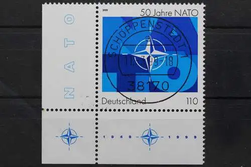 Deutschland (BRD), MiNr. 2039, Ecke li. unten, zentrischer Stempel, EST - 637030