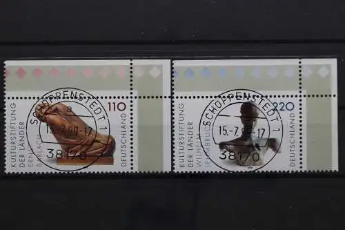 Deutschland, MiNr. 2063-2064, Ecken re. oben, zentrische Stempel, EST - 637123