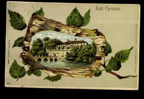 Bad-Pyrmont, Schloss, Prägekarte - 419791