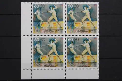 Deutschland, MiNr. 1592, Viererblock, Ecke li. unten, postfrisch - 656705