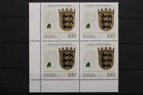 Deutschland, MiNr. 1586, Viererblock, Ecke li. unten, postfrisch - 656839