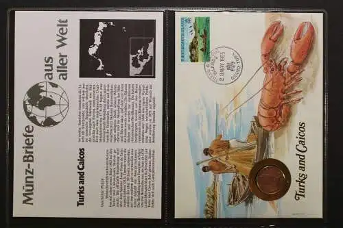 Turks und Caicos, Numisbrief, 29.5.1985 - 657066